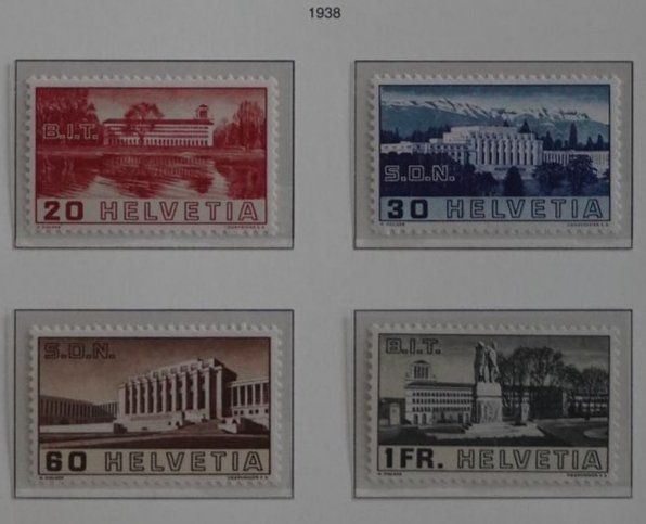 Tutti i francobolli: 3979) 211-14, Völkerbund postfrisch Kt. 26.- – Nuovo (secondo la descrizione) da Baden venduto da Eggi