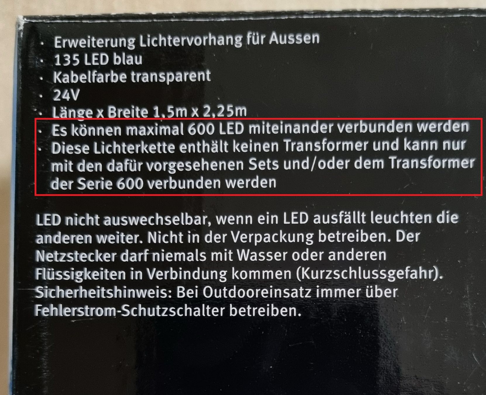 Ghirlande e barre luminose: 3 X Noel Outdoor Serie 600 – Usato da Au ZH venduto da WPD 5