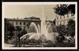 AK Lugano, Giardini Pubblici, 1937