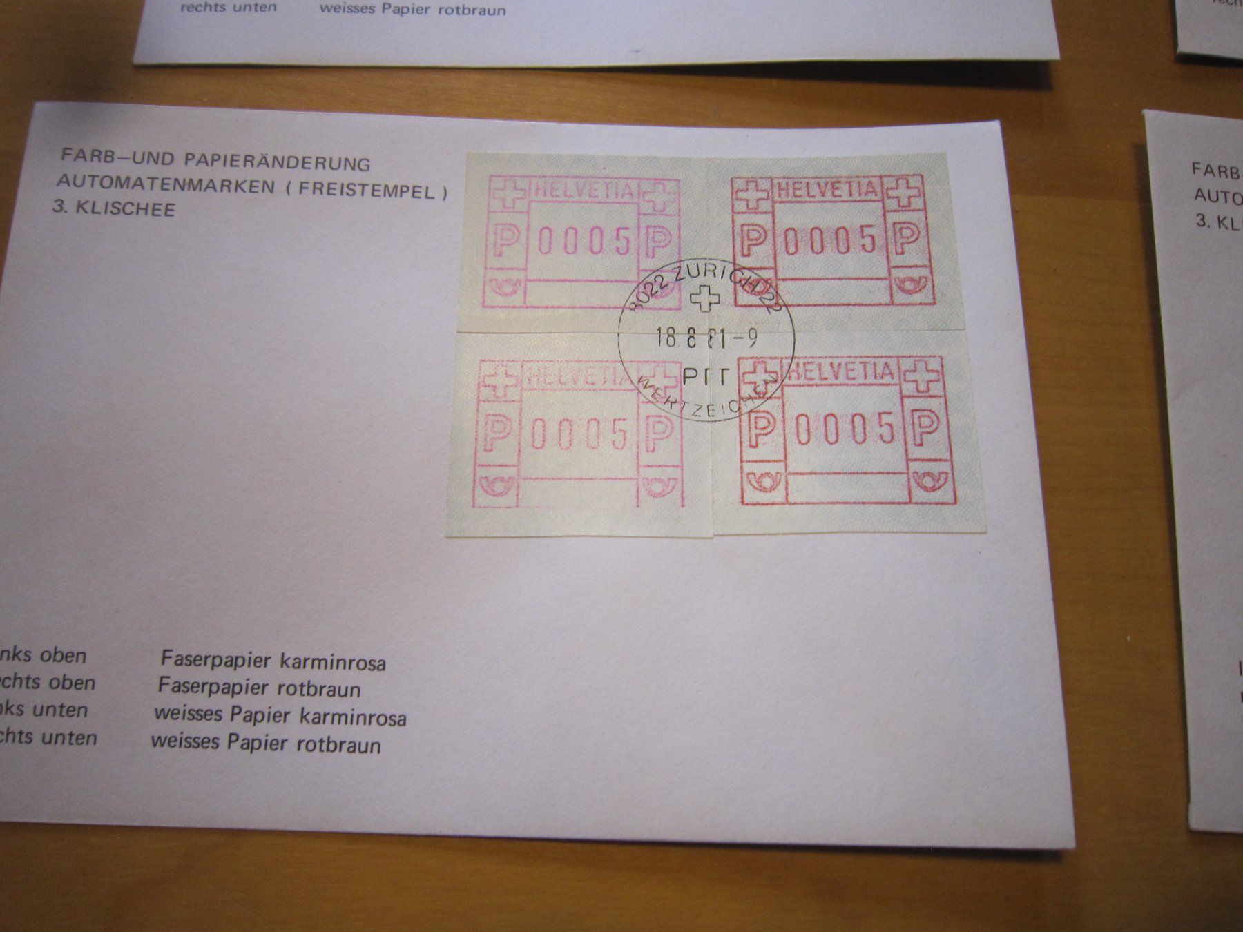 Tutti i francobolli: Lot A Automatenmarken 1981 – Usato da Gordola venduto da Polentaefung 1