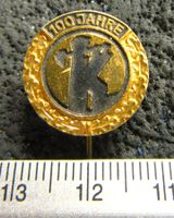 100JAHRE ANSTECKNADEL " K " GOLDIG