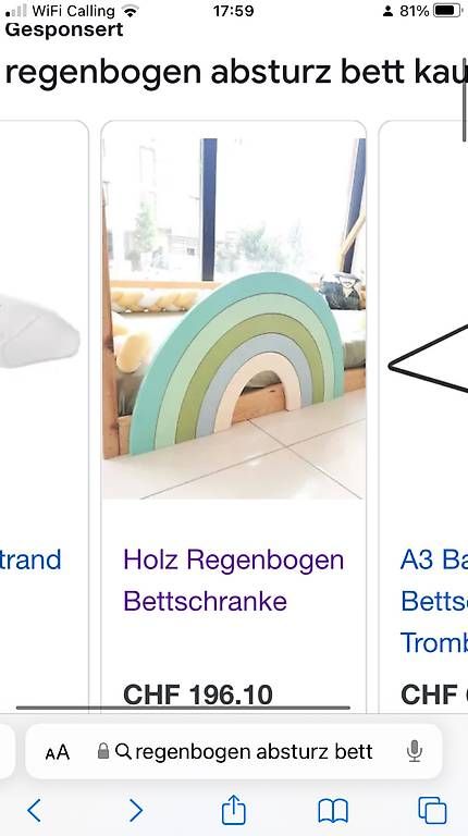 Letti: Absturz Bett Baby Regenbogen  – Usato da Zürich venduto da baste225 4