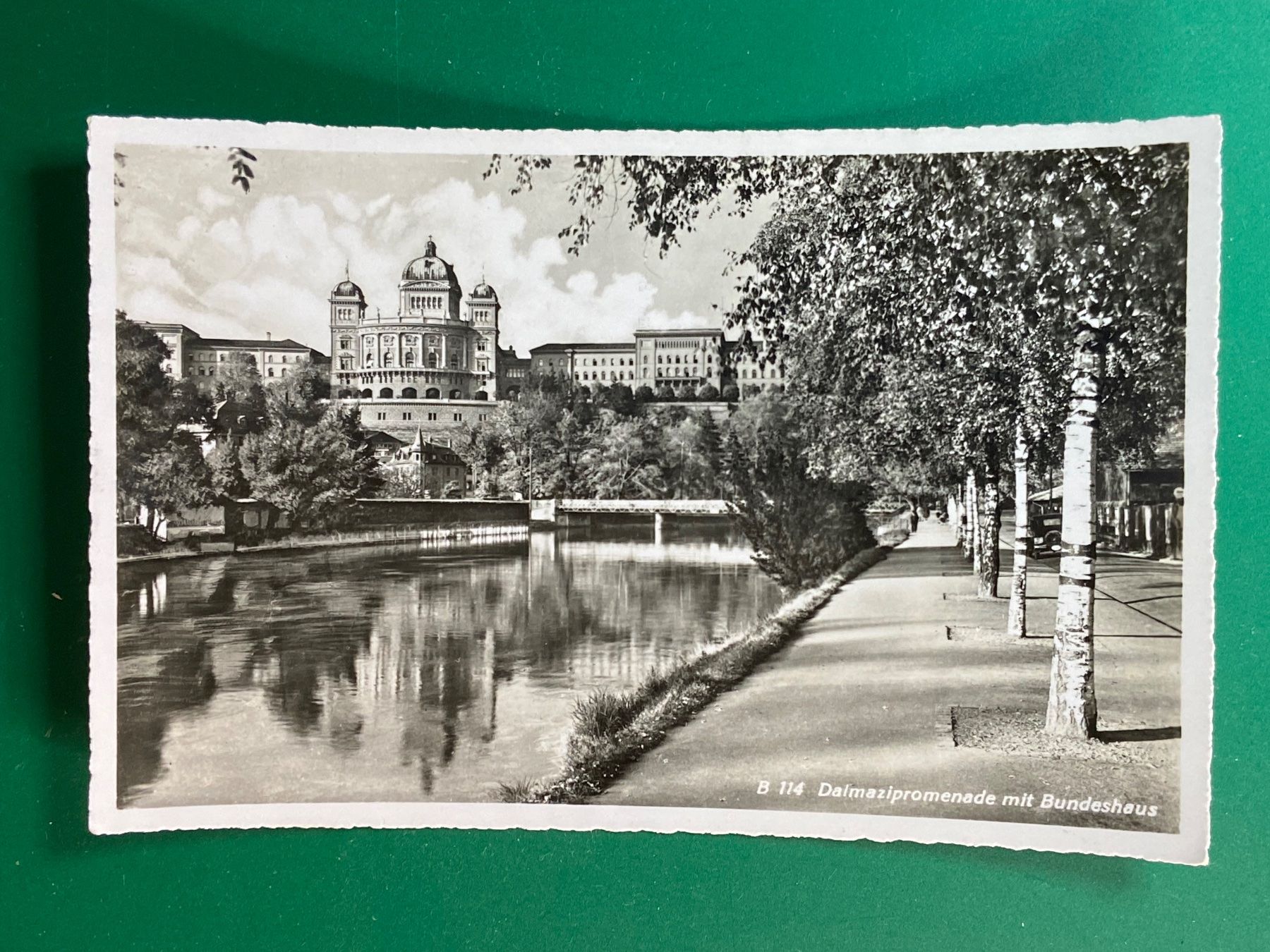 Ansichtskarten: Dalmazipromenade mit Bundeshaus - Bern – Gebraucht aus Steg VS von _vinci_