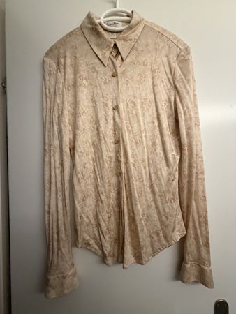 Vintage Calvin Klein Bluse Seide rosa floral Gr S neuwertig