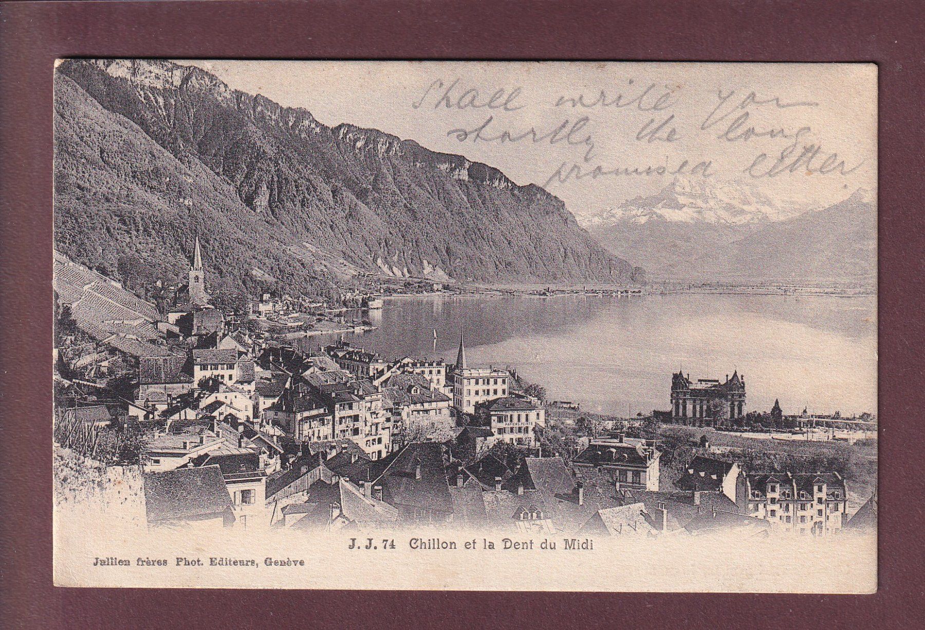 Cartes postales: MONTREUX - TERRITET - 1907 – D'occasion à Pully par nicecards