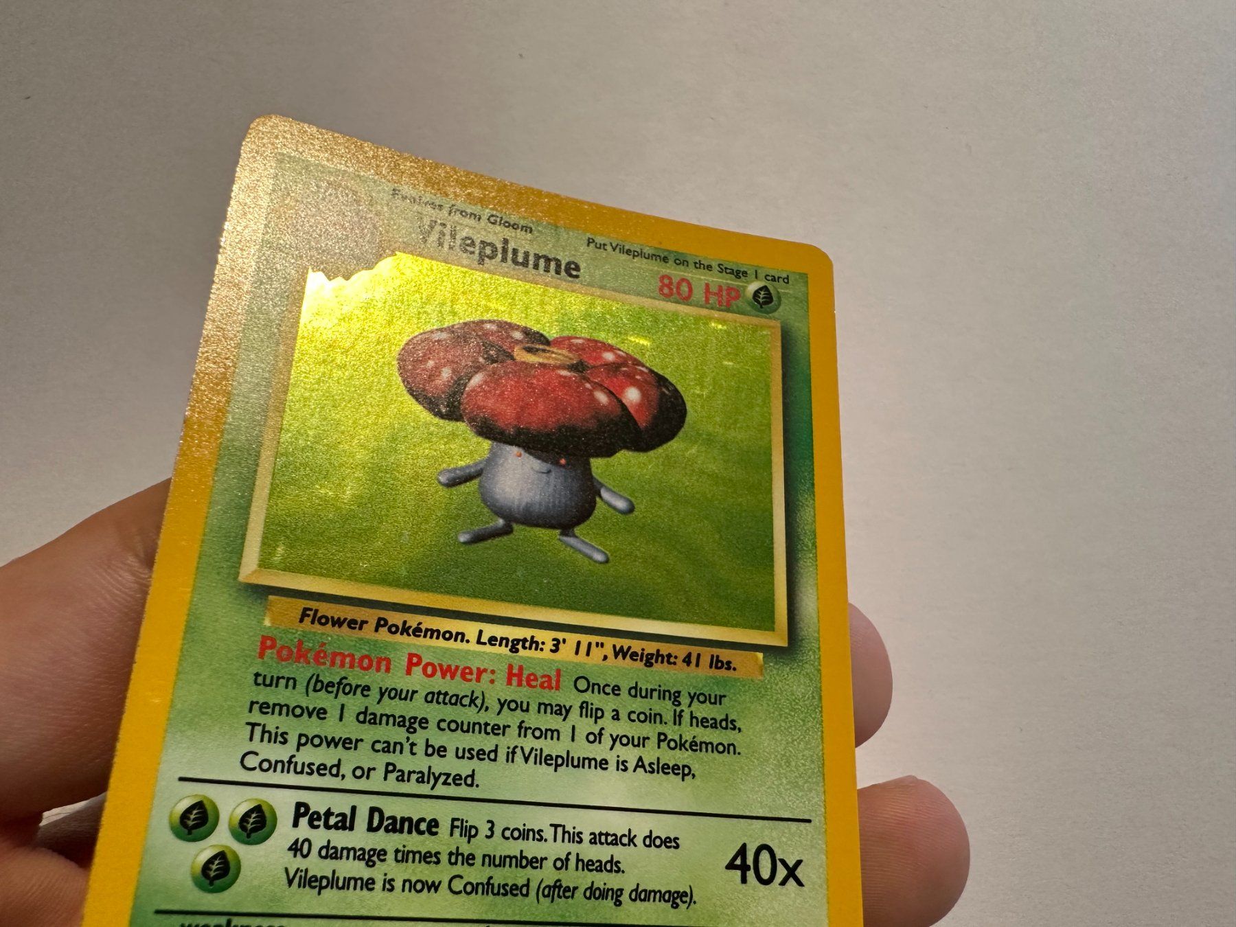 Pokémon Carte collezionabili: Vileplume holo Jungle No Symbol ERROR EN – Usato da Hagendorn venduto da Pokecollectorch 4
