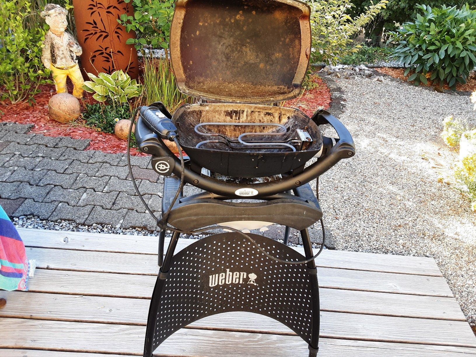 Weber Griglie: Weber Elektrogrill Q 1400 mit Untergestell – Usato da Fulenbach venduto da Hagelhans 4