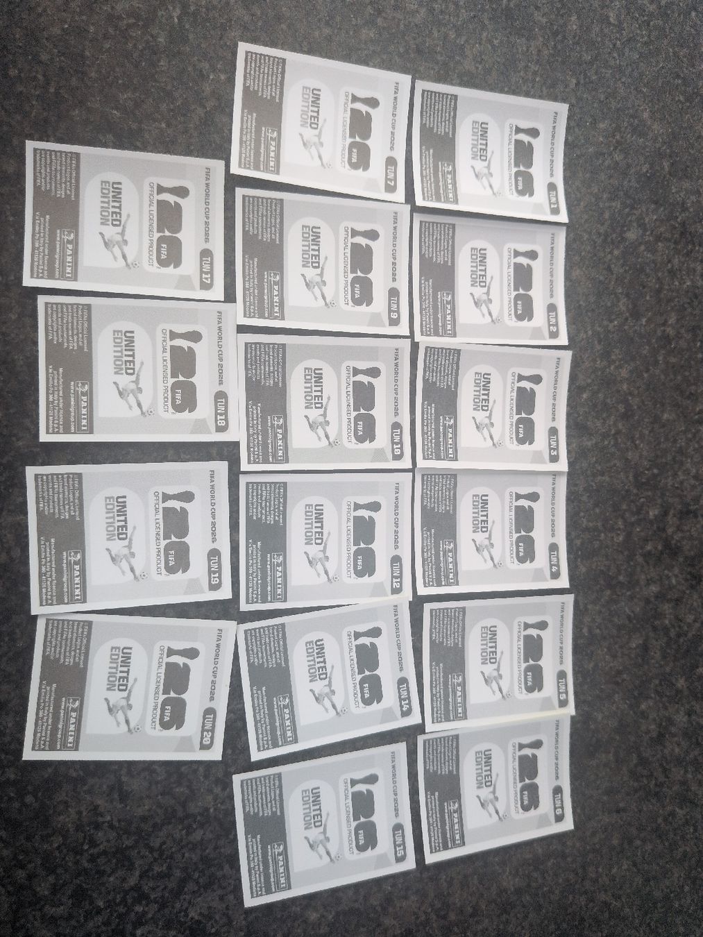 Panini Sammelbilder & Trading cards: 16 Tunesien Panini  – Neu (gemäss Beschreibung) aus Dittingen von uke4243