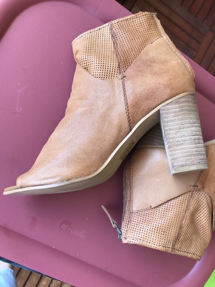 Damenschuhe: Elvis Zanon Sommer Stiefelette, Gr.37, Leder, hellbraun – Gebraucht aus Meilen von delta-da-spica 3