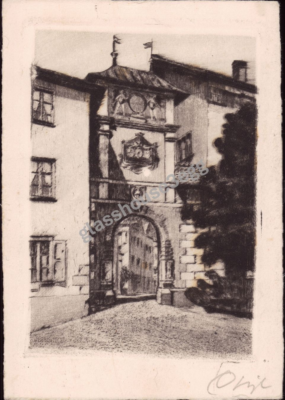 Cartoline postali: AK 1927 Ilanz Obertor – Usato da Eggersriet venduto da glasshouse3egg