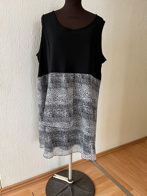 Chemisier Rétro à Motifs Gris DORIS STREICH Taille 48 - Occasion Très Bon État - Modèle TOP RAL119