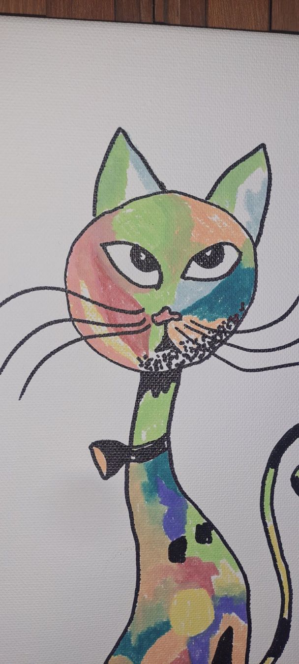 Gemälde: Aquarell Katzen 30 cm × 24 cm – Neu (gemäss Beschreibung) aus Bitsch von jajo79076 1