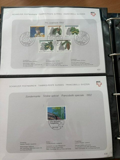 Tous les timbres: Suisse 1992 – Collection complète – Neuf (Voir description) à Palézieux par MyriamEdward 2