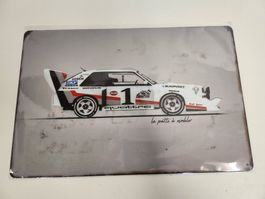 Audi Urquattro s1 Blechschild 20 x 30cm