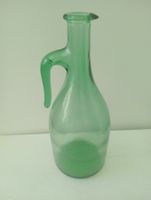 Vintage Karaffe Krug grün 1.5 L Dame Jeanne Stil mit Henkel