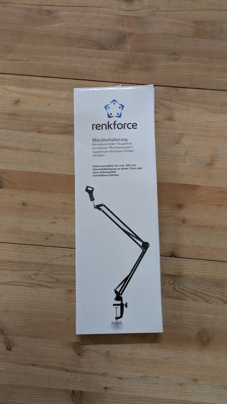 Supporti per strumenti musicali & leggii: Renkforce Mikrofonhalterung - wenig gebraucht – Usato da Günsberg venduto da schotty_83