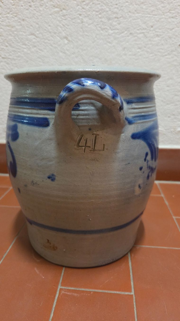 Vasi & Recipienti: Pot Grès ancien bleu cobalt (Westerwald) – Usato da Corseaux venduto da 4CAHUETE 5