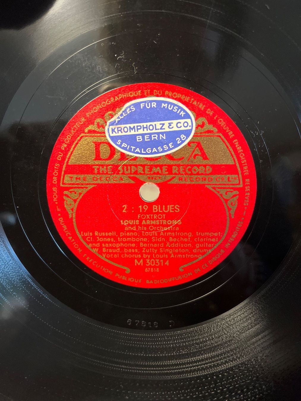 Dischi in vinile: Louis Armstrong Schellackplatten Konvolut – Usato da Hätzingen venduto da pflanzan222 3
