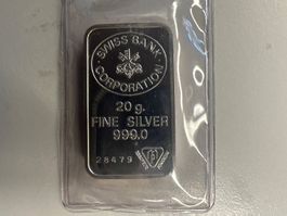 20g Silberbarren Swiss Bank