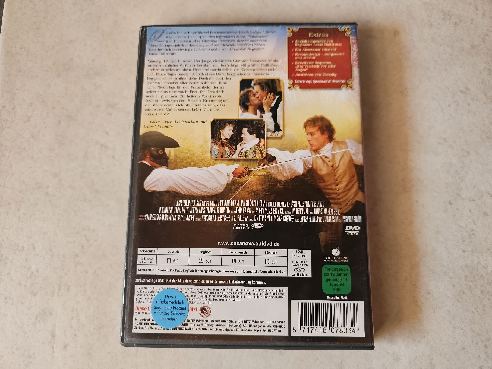 Tutti i DVDs: Casanova  /  (Heath Ledger) – Usato da Schneisingen venduto da backstore24 1
