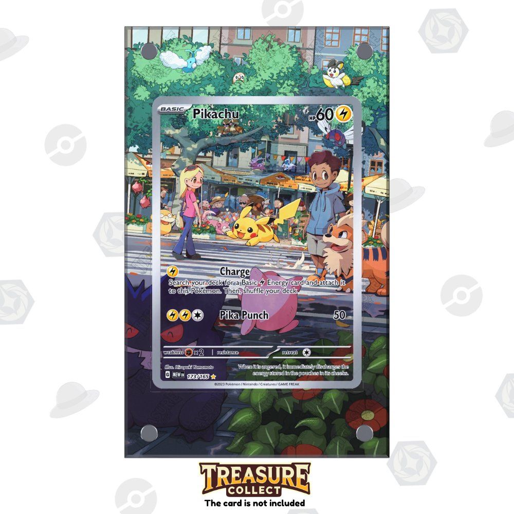 Pokémon Carte collezionabili: Pikachu 173/165 - Pokémon Extended Artwork Display Case – Nuovo e nell'imballaggio originale da Canobbio venduto da TreasureCollect