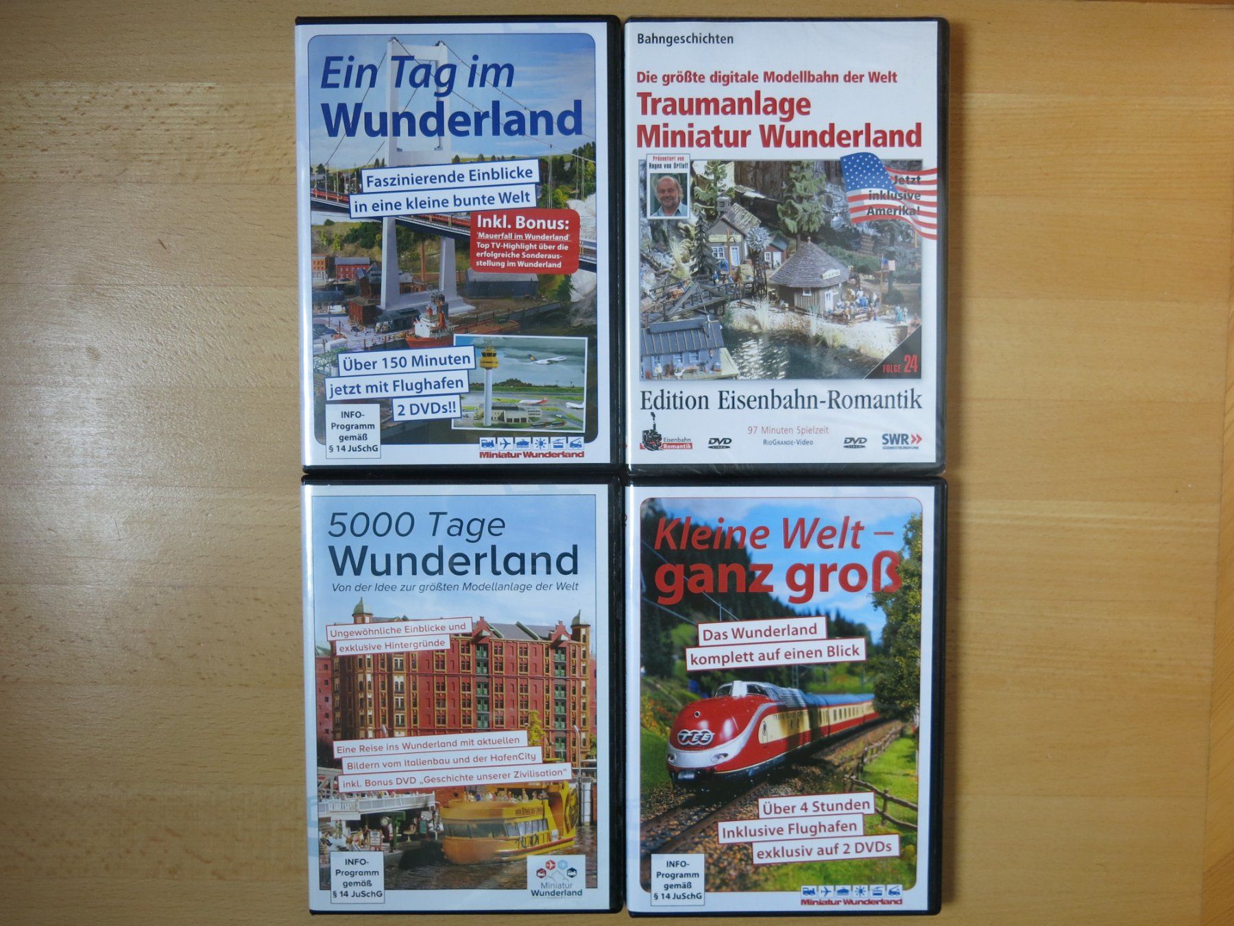 Tutti i DVDs: 4 DVD Eisenbahn Miniatur Wunderland Hamburg – Nuovo (secondo la descrizione) da Sissach venduto da kaupa