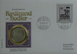 Numisbrief Zum Gedenken an Ferdinand Hodler Münze