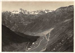 2x Furkastrasse, Griselstrasse, Rhonegletscher