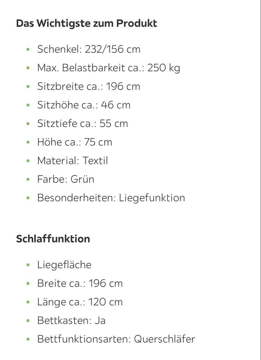 Sofas: Ecksofa Cord grün – D'occasion à Fraubrunnen par cur_c2cc 5
