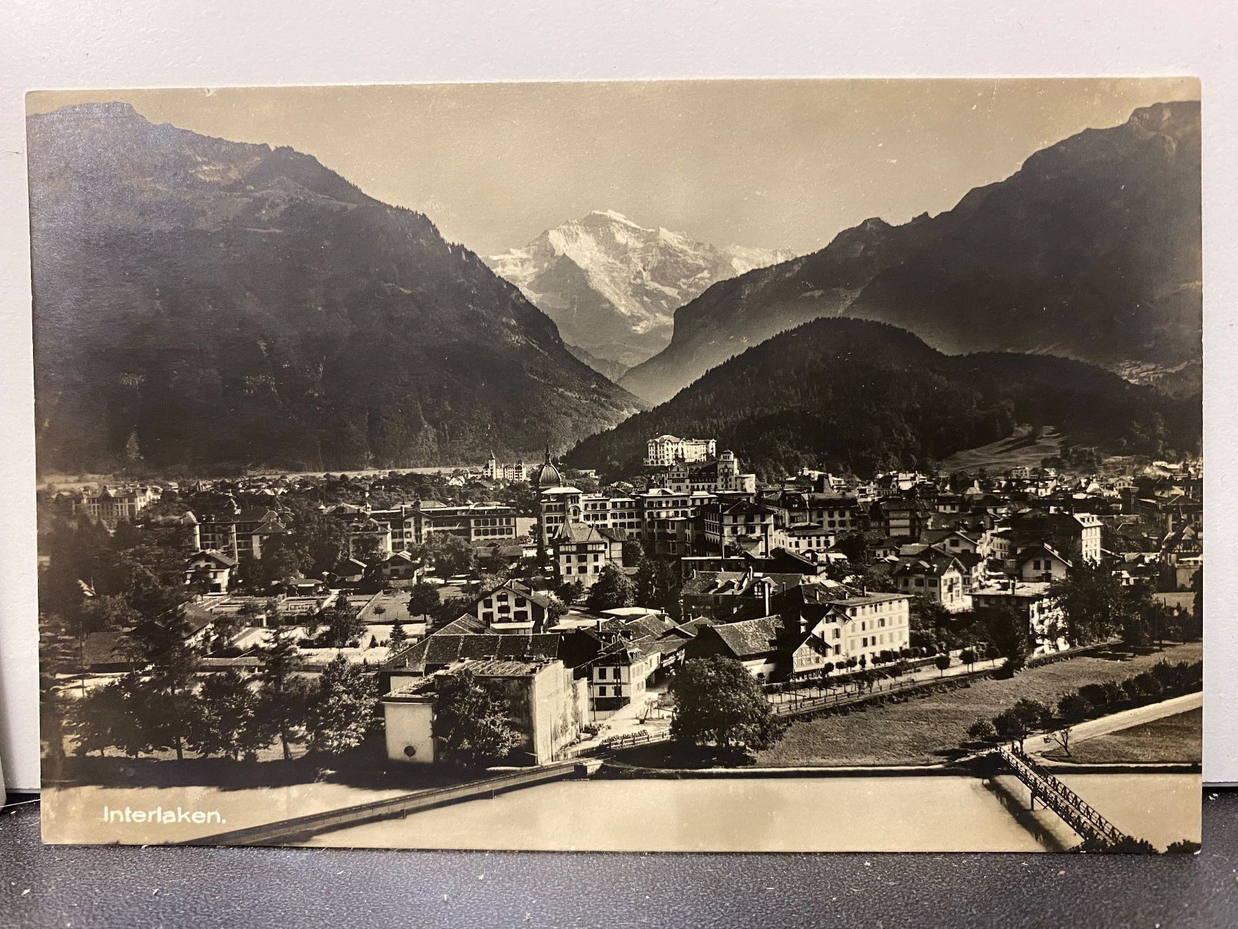 Ansichtskarten: Postkarte Interlaken Bern ungelaufen – Gebraucht aus Oberägeri von Nussbi6