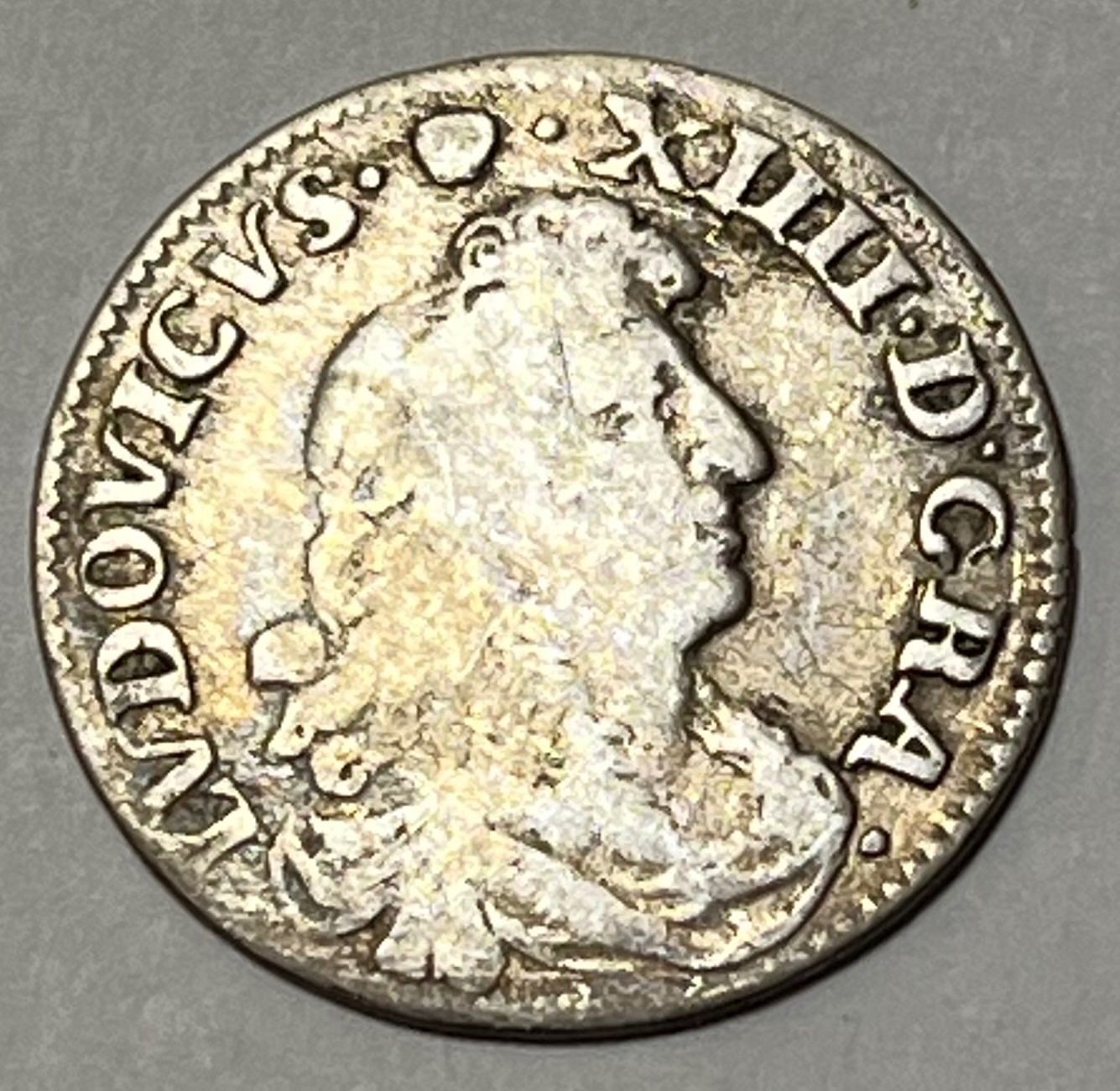 Tutti le monete: 4 sols  - Louis XIIII - 1675 – Usato da Dietikon venduto da Numis8953 1