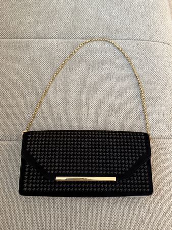 Salvatore Ferragamo Clutch Black and Gold🖤