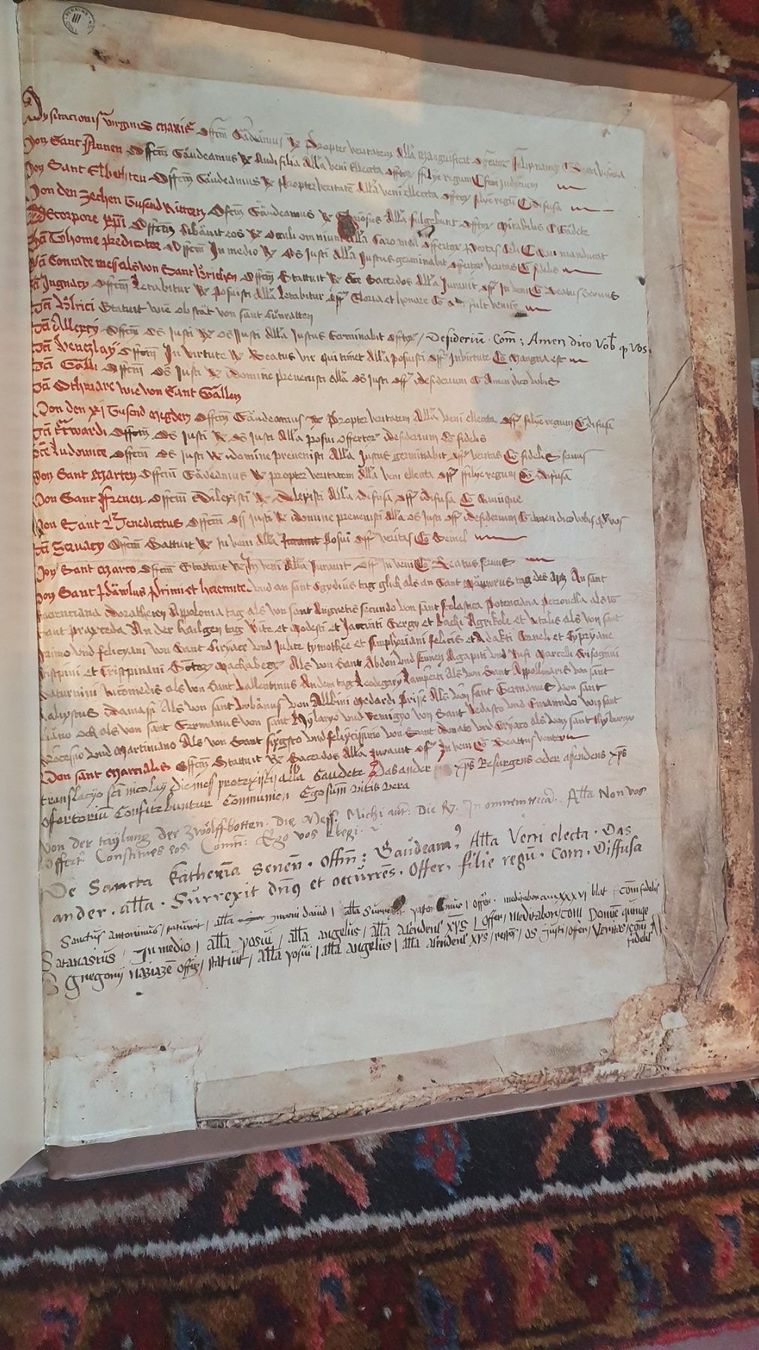 Libri: Das Graduale v. St. Katherinental Facsim – Usato da Fidaz venduto da KunstsammlerGR60 6