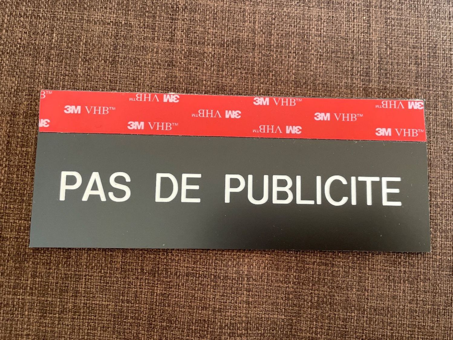 Insegne: Plaquette Pas de publicité – Nuovo (secondo la descrizione) da Genève venduto da Livsonman