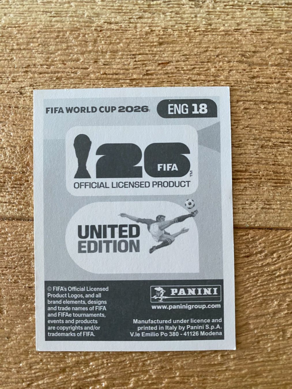 Panini Carte collezionabili: WM 2026 Panini Harry Kane ENG 18 Sticker – Usato da Zürich venduto da GueBi2009 1