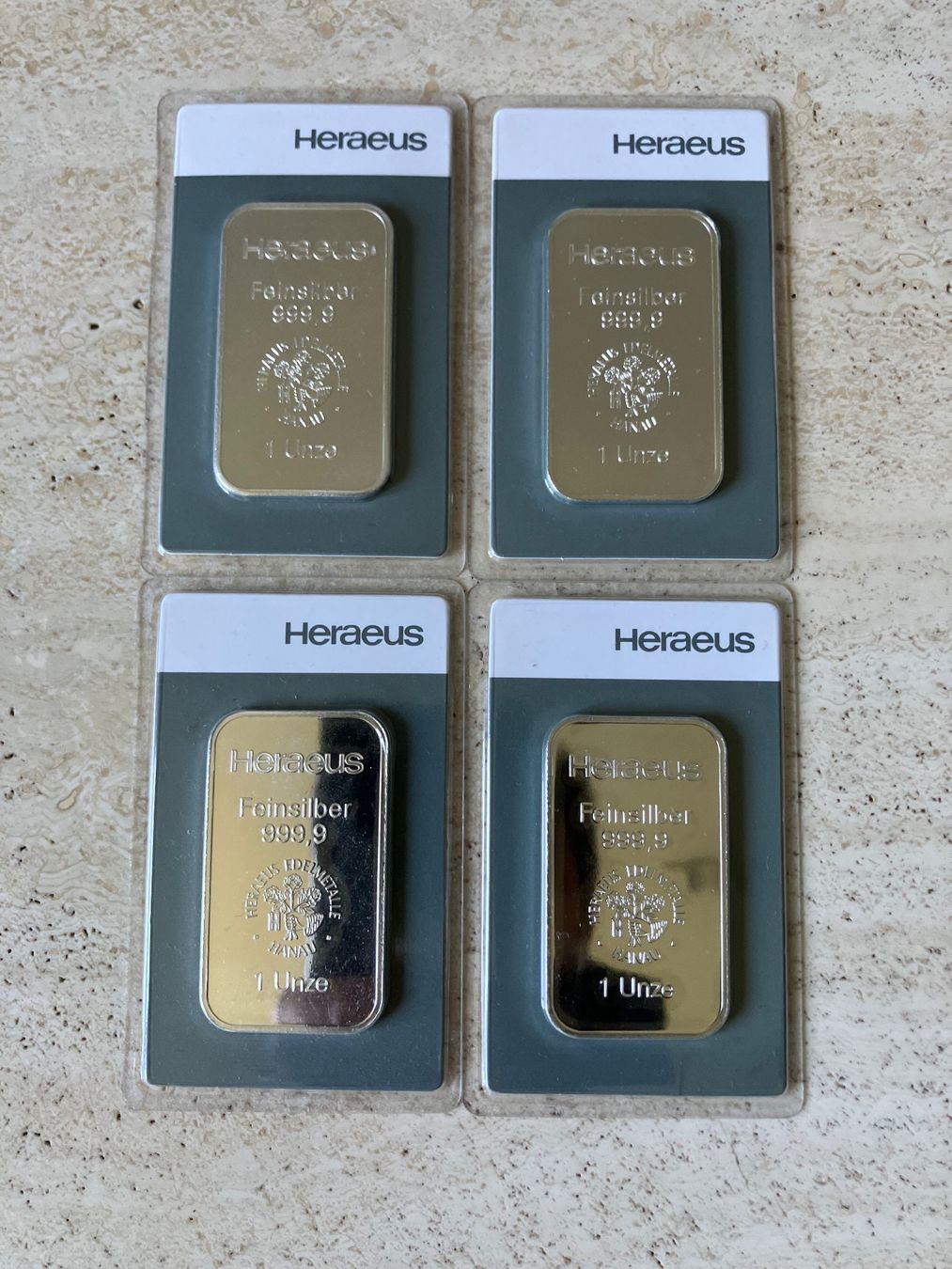 Edelmetalle: 4 Unzen Silber Heraeus – Neu und originalverpackt aus Basel von Jerry94BS 1