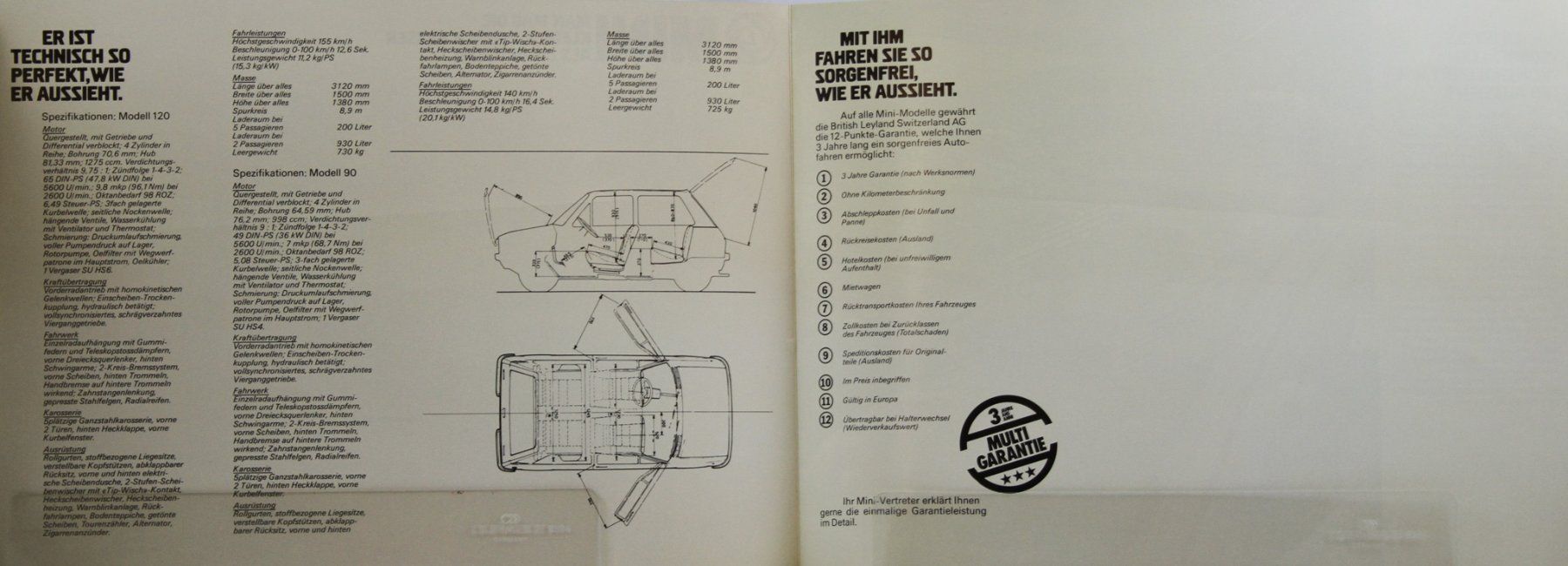 Mini Documenti: PROSPEKT | MINI INNOCENTI BERTONE - 90/120 | AB 01.1977 – Usato da Unterägeri venduto da GIGOLOLIT 6