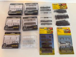11 Modellbausätze 1/87 NOCH WOODLAND SCENICS Zäune neuwertig