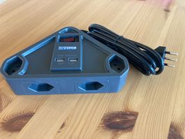 Steckdosenleiste Steffen 4x T13 mit 2x USB neu