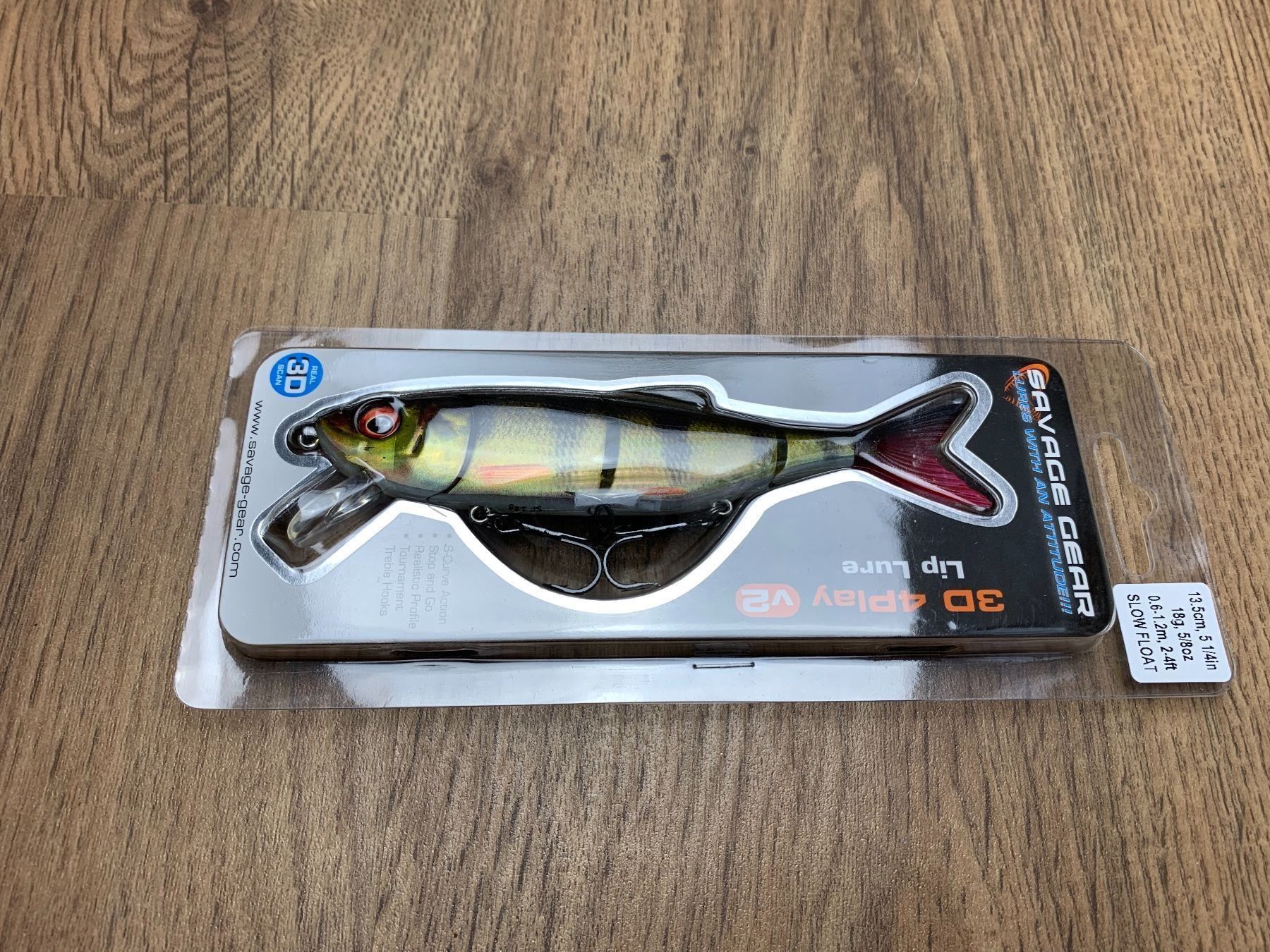 Savage Gear Köder: Savage Gear 3D Lip Lure Flussbarsch 13.5 – Neu und originalverpackt aus Hallau von R.R.91