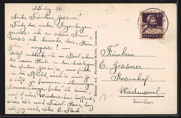 Cartoline postali: Evilard / Leubringen, Teilansicht von ei – Usato da Berlin venduto da bartko-reher 1