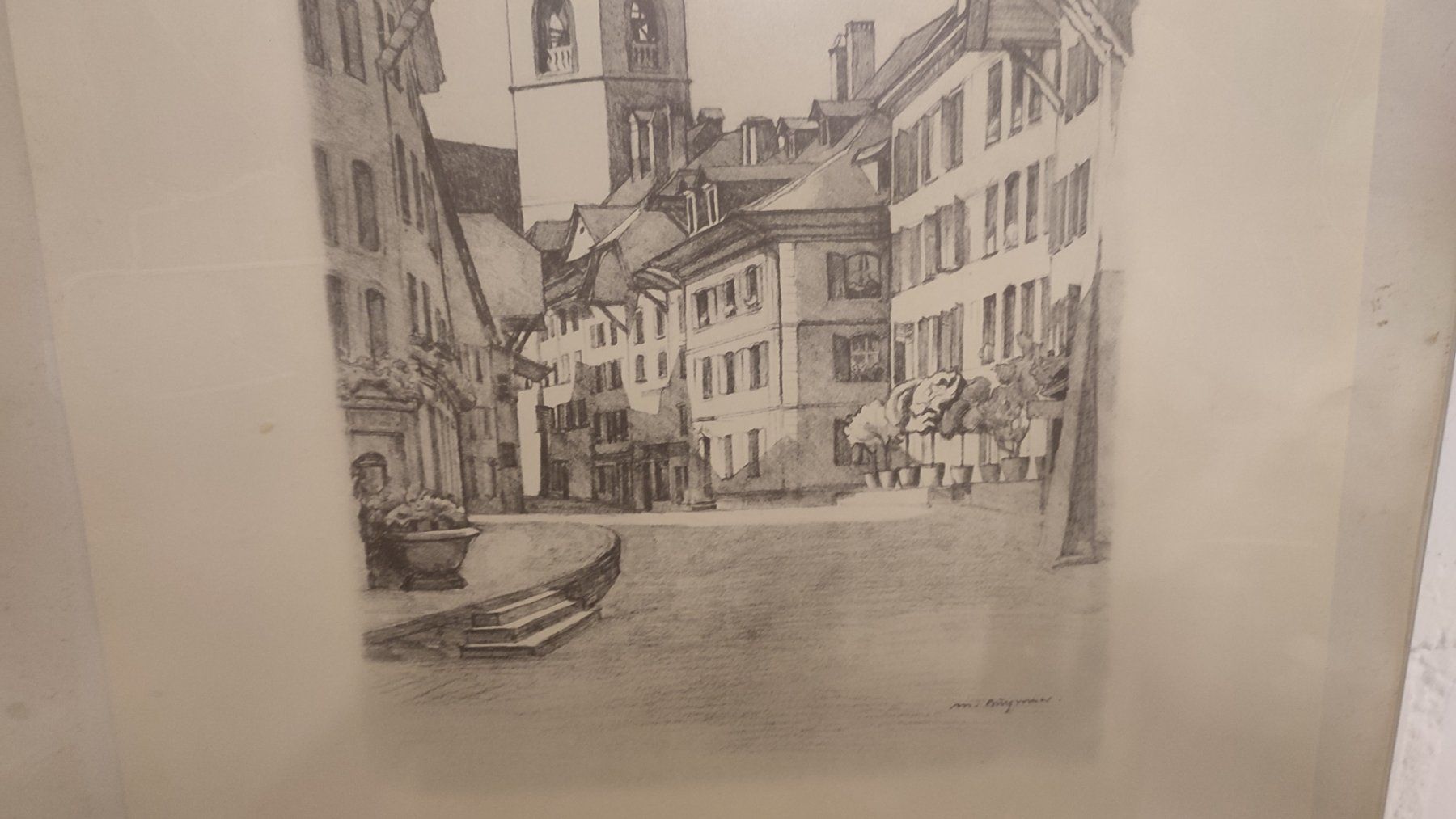 Foto & Immagini: Wunderschönes altes Bild Max Burgmeier   Aarau – Usato da Gelterkinden venduto da MYSTOREFORYOU4460ART 7