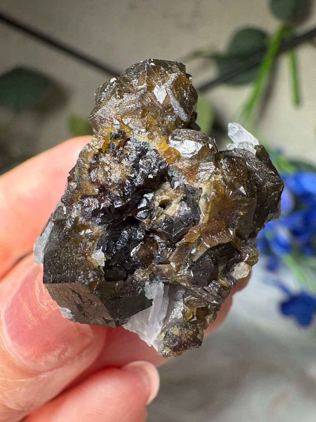 Minerali & Pietre curative: Grüner Granat mit Quarz – Nuovo (secondo la descrizione) da Neuheim venduto da m.hald 5