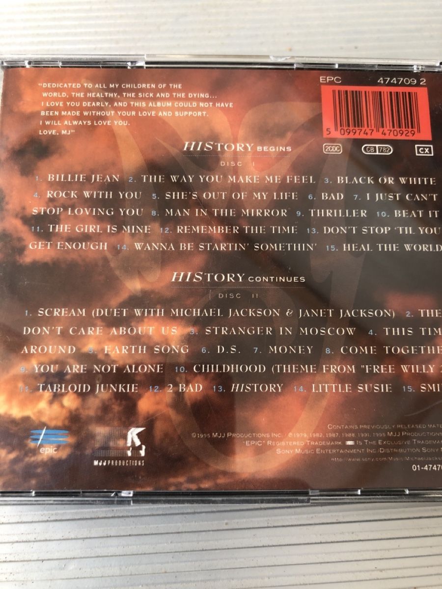 CD: Michael Jackson - History  Past Present and Future Book 2CD – Usato da Flaach venduto da rubo7 3