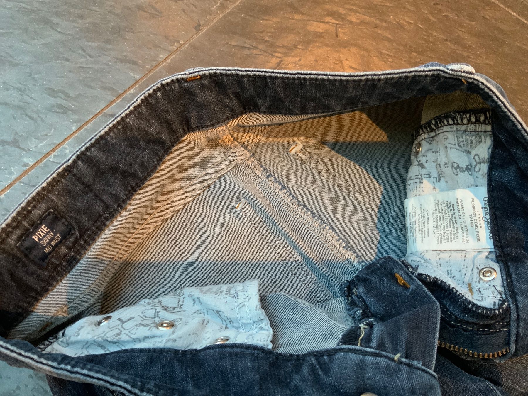 Pantaloni: Jeans Mädchen, PEPE JEANS, PIXIE Skinny, W24 / L32 – Usato da Stäfa venduto da sylla73 3