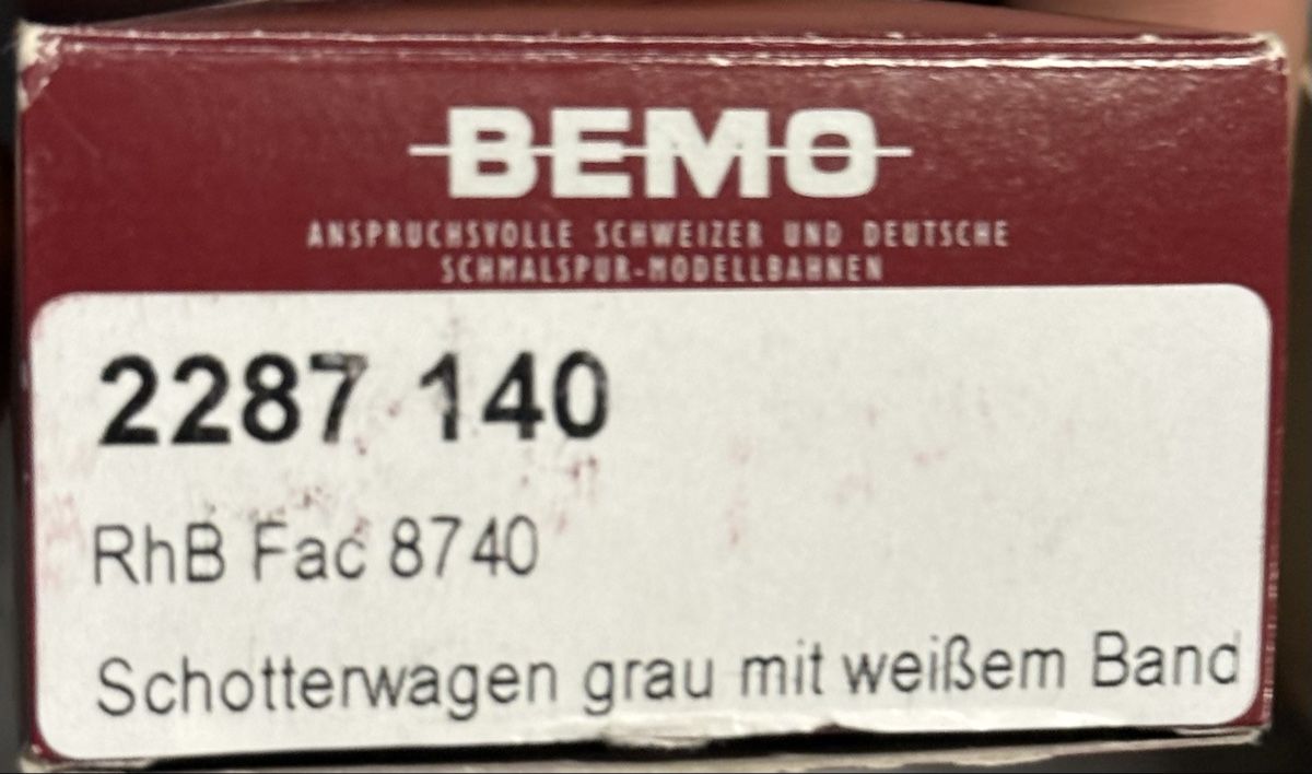 Bemo Modellini di ferrovie: Bemo RhB Schotterwagen – Usato da Thusis venduto da Jasmin1991995 1