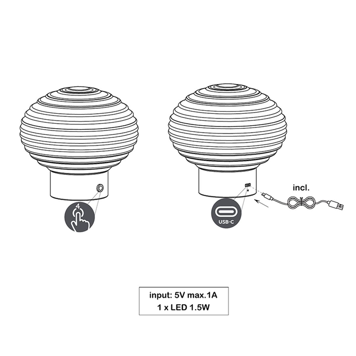 Lampade: Tischleuchte, Grün, Messing, 14 cm Höhe – Nuovo (secondo la descrizione) da Kreuzlingen venduto da Smart-Light 6