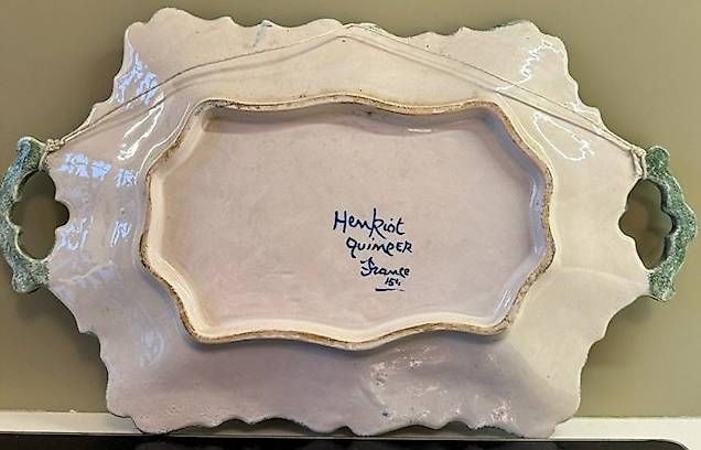 Piatti di portata: HENRIOT QUIMPER Plat Décoratif – Usato da Genève venduto da theo-zb2m 1