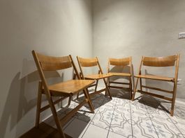 4 Designer Klappstühle von Hans Eichenberger