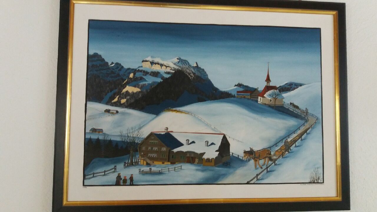 Dipinti: Bild Appenzell Fischli Alfred – Usato da Maienfeld venduto da ilaus